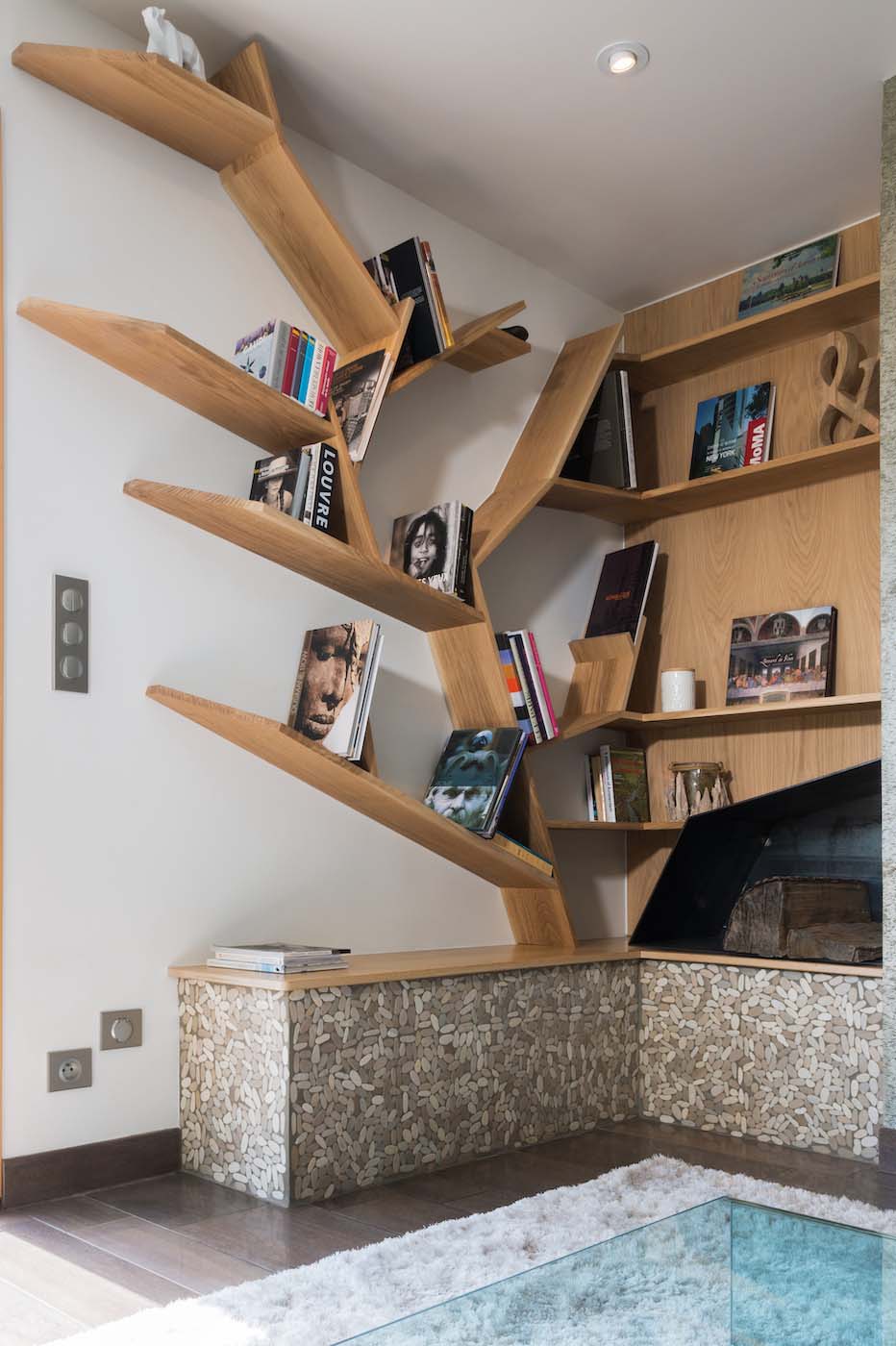 Bibliothèque arbre sur mesure-min