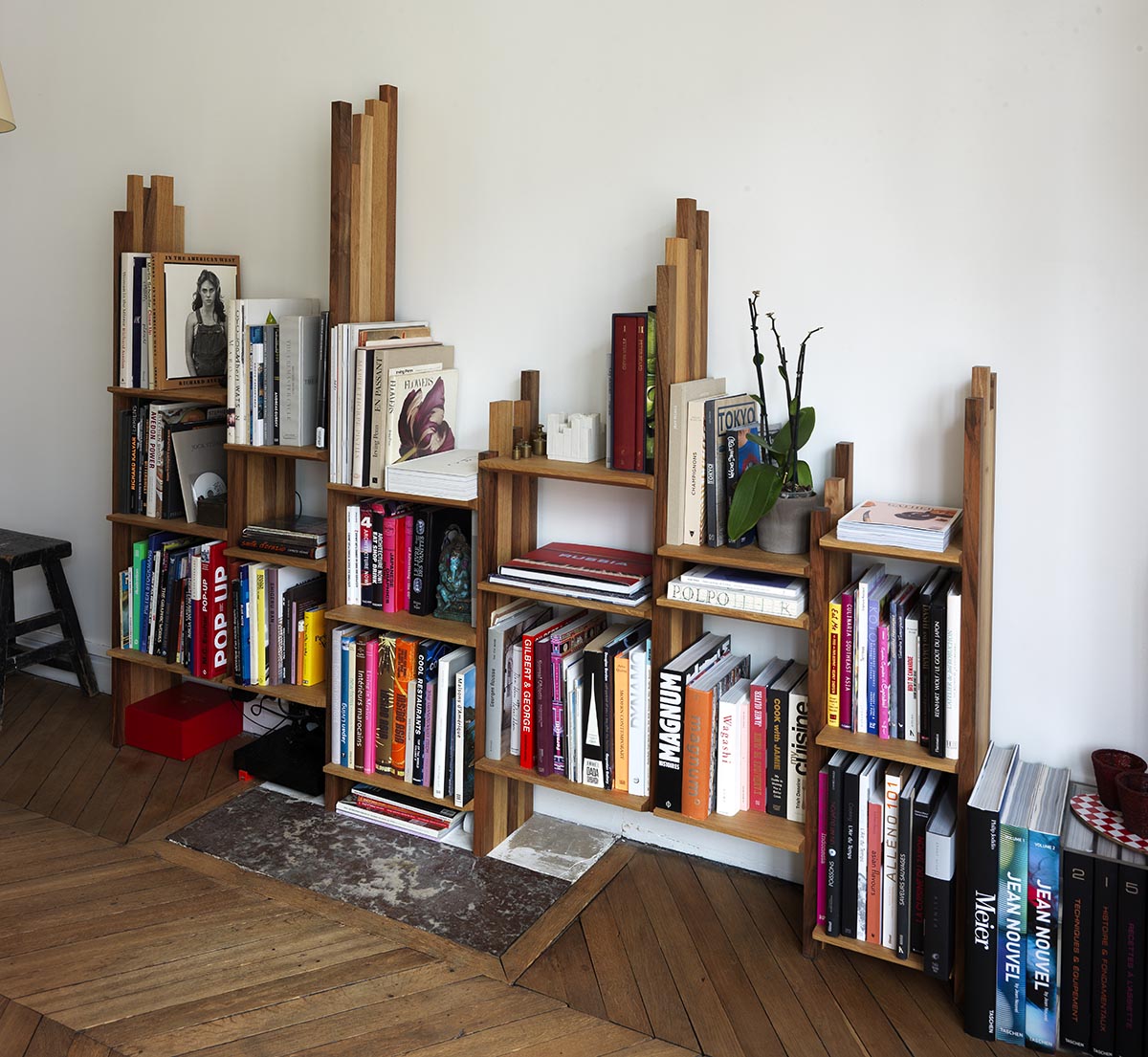 bibliothèque sur-mesure en bois