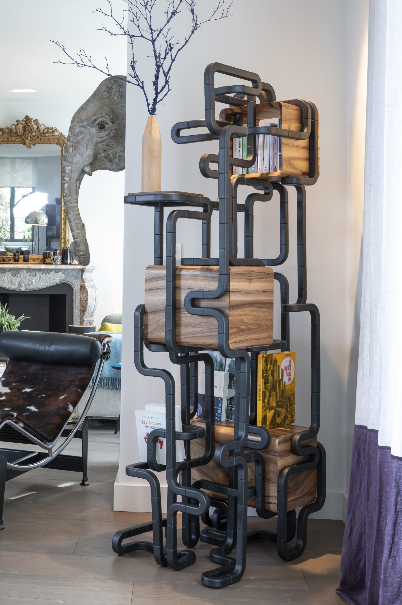 bureau de direction design en bois et métal